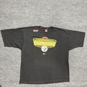 Vintage Pittsburgh Steelers Shirt Mens 3XL NFL Reebok 2002 AFC North Champions